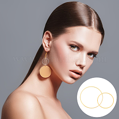 80 шт. 8 стиля латунных звеньевых колец&nbsp;KK-AN0001-13