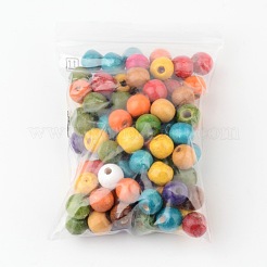 Смешанные круглые бусины из натурального клена&nbsp;X-TB12mmY