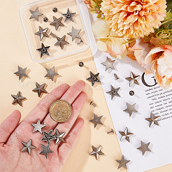 40 шт. 2-х цветные литые речные шпильки FIND-GF0006-93