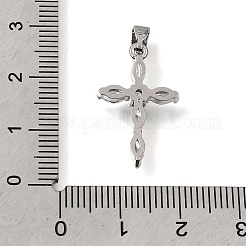 Pendentifs en laiton zircon cubique transparent&nbsp;CU-CBA9883-05B-P