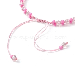 Стеклянные браслеты из бисера с краской для запекания&nbsp;BJEW-MZ00155-04