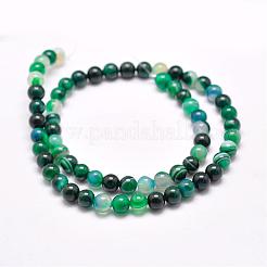 Натуральные полосатые агатовые / полосатые агатовые нити&nbsp;G-G962-8mm-05