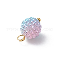 Имитация жемчуга акриловые брелоки PALLOY-JF04423-02