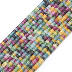 Бусины из натурального белого нефрита&nbsp;G-P575-B14-4x2mm-02