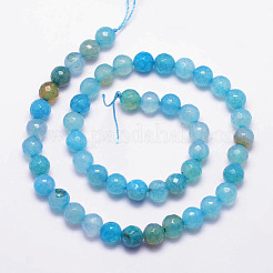 Естественно хрустят агат бисера пряди&nbsp;G-K166-07F-8mm-11A