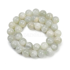 Нити бусин из натурального зеленого лунного камня G-NH0060-A01-03