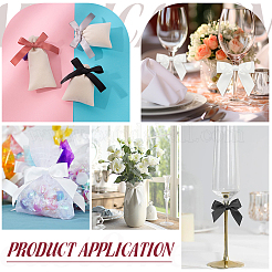 80 шт. 4-х цветные полиэстеровые упаковочные ленты-банты&nbsp;AJEW-AR0002-81