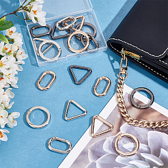18шт 9 стиля сплава пружинные кольца ворот FIND-WR0007-93