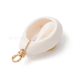 Подвески из натуральной ракушки каури&nbsp;PALLOY-JF03554-03