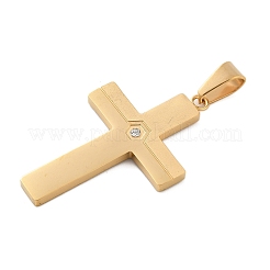 Подвески из нержавеющей стали 304 со стразами STAS-G346-47D-G