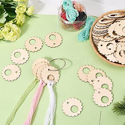 Катушка из мулине в форме цветка AJEW-GF0011-05