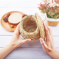 Домик для птиц на соломенной вилле HJEW-WH0007-07