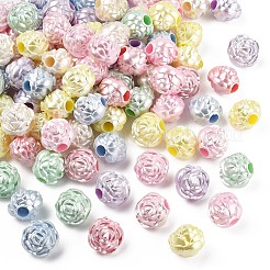 100 шт. Искусственный жемчуг акриловые бусины&nbsp;OACR-YW0003-16