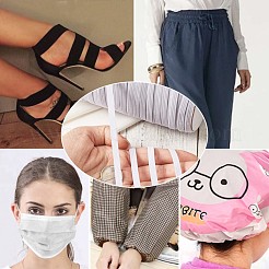 1/4-дюймовый плоский плетеный эластичный веревочный шнур EC-R030-5mm-01