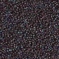 MIYUKIラウンドロカイユビーズ  日本製シードビーズ  8/0  （rr4504)透明ルビーピカソ  8/0  3mm  穴：1mm  約422~455PCS /ボトル  10 G /ボトル&nbsp;SEED-JP0009-RR4504