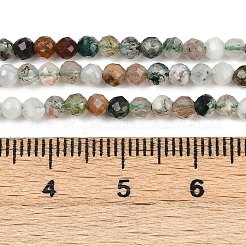 Природные моховой агат бисер нитей&nbsp;LS-G-RM2025-A33-3mm