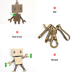 1 шт. винтажный сплав робот кожаный кулон украшение KEYC-CA0001-43