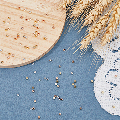 90 шт. 3-х цветные бусины из нержавеющей стали 304 STAS-DC0014-45