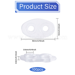 100 шт. пластиковые соединительные подвески&nbsp;KY-CA0001-58A