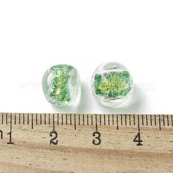 Handmade стеклянные бусины фольги LAMP-P068-07A