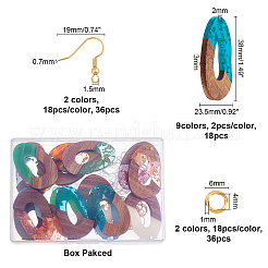Наборы для изготовления сережек с подвесками своими руками DIY-OC0006-24