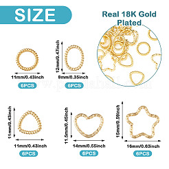 24 шт. 4 соединительных кольца из сплава&nbsp;FIND-TA0003-99