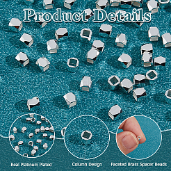 100 шт. Латунные дистанционные бусины&nbsp;KK-HS0015-30P