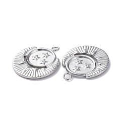 Подвеска из нержавеющей стали 304 со стразами&nbsp;STAS-P324-39P