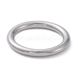 変色しない304ステンレススチール製リンクリング  リング  ステンレス鋼色  33x4mm  内径：25mm&nbsp;STAS-C037-27E-P
