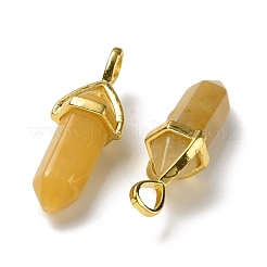 Pendentifs en jade topaze naturelle&nbsp;G-K329-56G