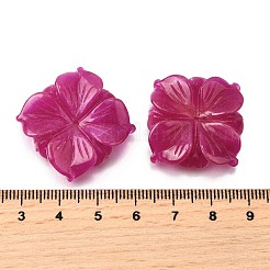 Резные бусины из натурального окрашенного белого нефрита G-S390-05