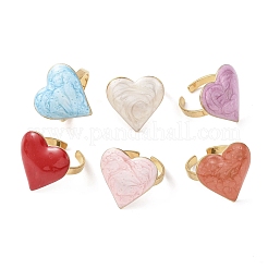 Кольца-манжеты из нержавеющей стали 304 с эмалью для женщин&nbsp;RJEW-K310-01G