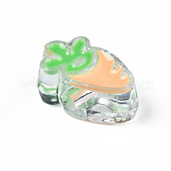 Прозрачные бусины из акриловой эмали&nbsp;OACR-N130-025-03