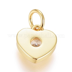 Латунные микро проложить кубического циркония подвески ZIRC-G166-04G