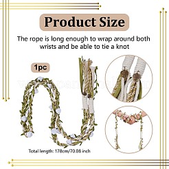 Макраме полиэстеровый шнур корсажи на запястье для свадьбы&nbsp;HJEW-OC00331