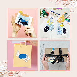 Трафареты для резки стеклянной посуды из углеродистой стали DIY-WH0309-2785