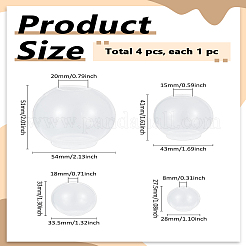 4 stücke 4 stile diy runde kristall ball display dekoration silikon formen&nbsp;DIY-LP0003-98