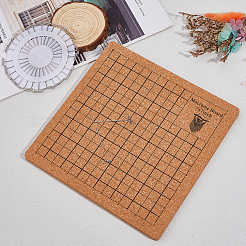 Квадратные пробковые коврики для вязания TOOL-WH0005-17B