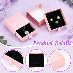 Cajas de papel para cajones de joyería&nbsp;LS-CON-WH0085-203C