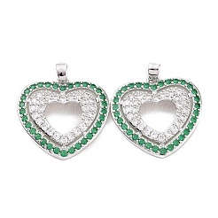 Латунные микро проложить кубического циркония подвески KK-B070-01P