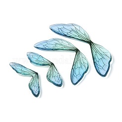 3 Stück transparente Schmetterlingsflügel-Cabochons aus Epoxidharz&nbsp;X-RESI-N045-12A