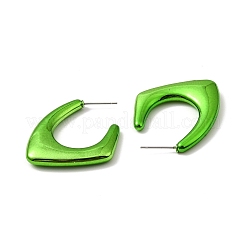 Серьги-гвоздики из акрила в форме многоугольника EJEW-P251-32