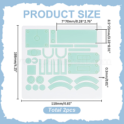 2 лист самоклеящихся наклеек с картинками из полиэтилена&nbsp;STIC-WR0001-01