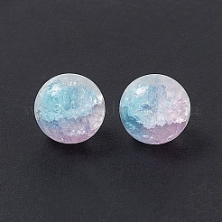 Perle di vetro crepitio smerigliato&nbsp;GLAA-P029-05
