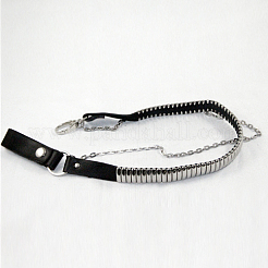 Chaîne de câble punk PU en cuir pantalon chaîne ceintures&nbsp;AJEW-O019-04