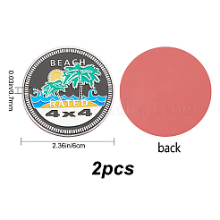 2шт 3d алюминиевые наклейки на автомобиль DIY-GF0005-81B