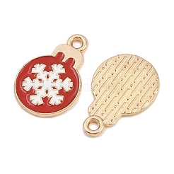 Новогодняя тема сплава эмали подвески FIND-I065-02J-KCG01