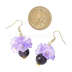 Серьги-подвески из натурального лазурита EJEW-JE06694