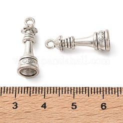 合金のチベット風チャーム  チェスのチャーム  アンティークシルバー  女王  22.5x8mm  穴：1.7mm&nbsp;FIND-E061-01AS-B