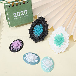 28 Stück 7 Farben Harz Cabochons&nbsp;CRES-CA0001-28